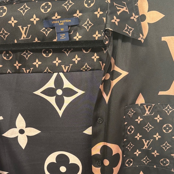 Louis Vuitton Black and Brown Button Down Shirt - Picture 9 of 9